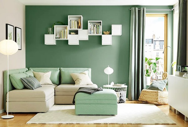 Xu Hướng Màu Sơn Năm 2024, Màu Xanh Lá - Sự Tươi Mát và Bình Yên